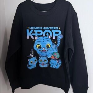 Kids sweater 6-7 y. Black KPOP Demon Hunters Sweatshirt